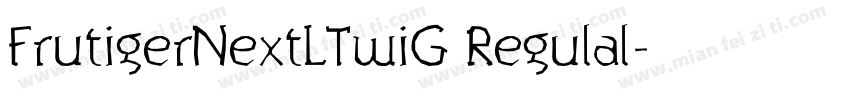 FrutigerNextLTwiG Regulal字体转换
